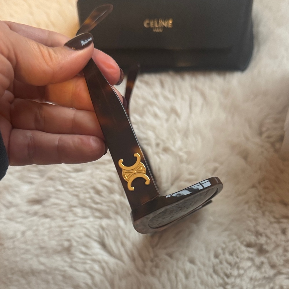 Celine Brown Tortoise Sunglasses - Picture 4 of 6